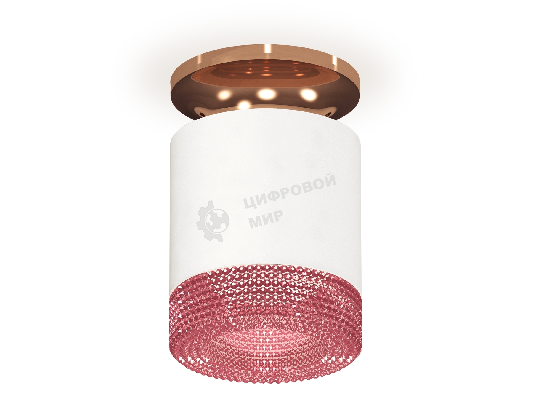 Светильник Ambrella Light XS7401143 SWH/PPG/PI белый песок/золото розовое полированное/розовый MR16 GU5.3(N7930, C7401, N7193)