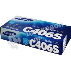 Картридж лазерный SAMSUNG CLT-C406S/ ST986A голубой для Samsung CLP-360/365/CLX-3300/3305 (1000стр.)