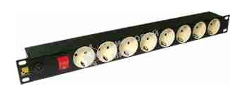 Блок распределения питания Lanmaster LAN-EP19-8P/S-1.8M гор.размещ. 8xSchuko базовые 10A C14 1.8м