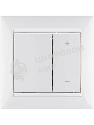 Светорегулятор нажимной 40-600W для л/н и обмоточных т-ров 770074 Legrand Valena Белый