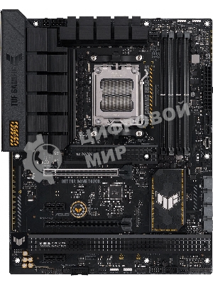 Материнская плата ASUS TUF GAMING B650-PLUS, AM5, AMD B650, 4xDDR5, 4xSATA, 3xM.2, 1xPCI-E 4.0 x16, 1xPCI-E 4.0 x4, 2xPCI-E x1, 1xHDMI, 1xDP, 1x 2.5Gb LAN, 2xUSB-A 3.2 Gen 2, 1xUSB-A 3.2 Gen 2x2, 1xUSB-C 3.2 Gen 2, 5x3.5 мм, 7.1, ATX