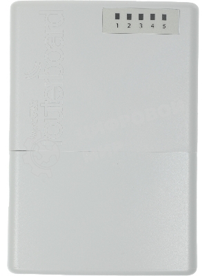 Маршрутизатор MikroTik RB750P-PBr2 PowerBox with 650MHz CPU, 64MB RAM, 5xLAN (four with PoE out), RouterOS L4, outdoor case, PSU, PoE, mounting set