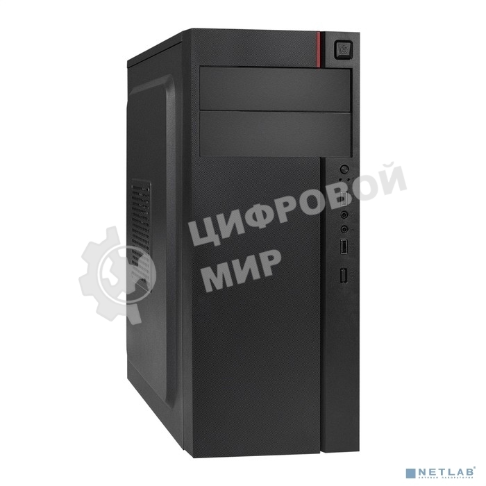 Компьютерный корпус Miditower ExeGate AA-440-AA400 (ATX, AA400 8 см, 2*USB, аудио)