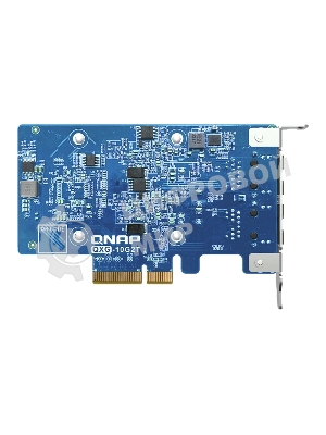 Сетевая карта QNAP QXG-10G2T Dual-port BASET 10GbE network expansion card; low-profile form factor; PCIe Gen3 x4