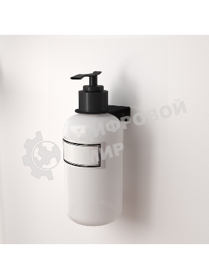 Держатель дозатора для жидкого мыла и шампуней Rexant на 1 флакон настенный, черный