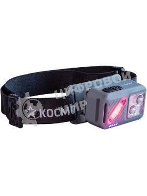 Фонарь налобный аккумуляторный КОСМОС KOC850Lit светло-серый