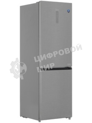 Холодильник Midea MDRB469MGF46I нержавеющая сталь двухкамерный 223/123л морозилка снизу, No Frost