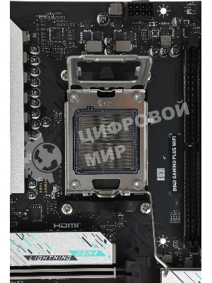 Материнская плата MSI B840 GAMING PLUS WIFI, AM5, AMD B840, 4xDDR5, 4xSATA, 2xM.2, 1xPCIe 4.0 x16, HDMI, 1x2.5Gb LAN, USB Type-C, 3x3.5 мм, 7.1, ATX