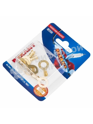 Наконечник кольцевой Rexant ø8.2 мм, 1.0-1.5 мм², НК 8-1,0-1,5/DJ431-8В, в упак. 10 шт.