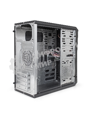 Компьютерный корпус ExeGate EX284021RUS Minitower BA-201 Black, mATX, (AA500, 80мм), 2*USB, Audio