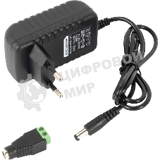 Источник питания Mollusk-VRK 12/1 12В, 1А. Сетевой диапазон 110-245В встр. вилка