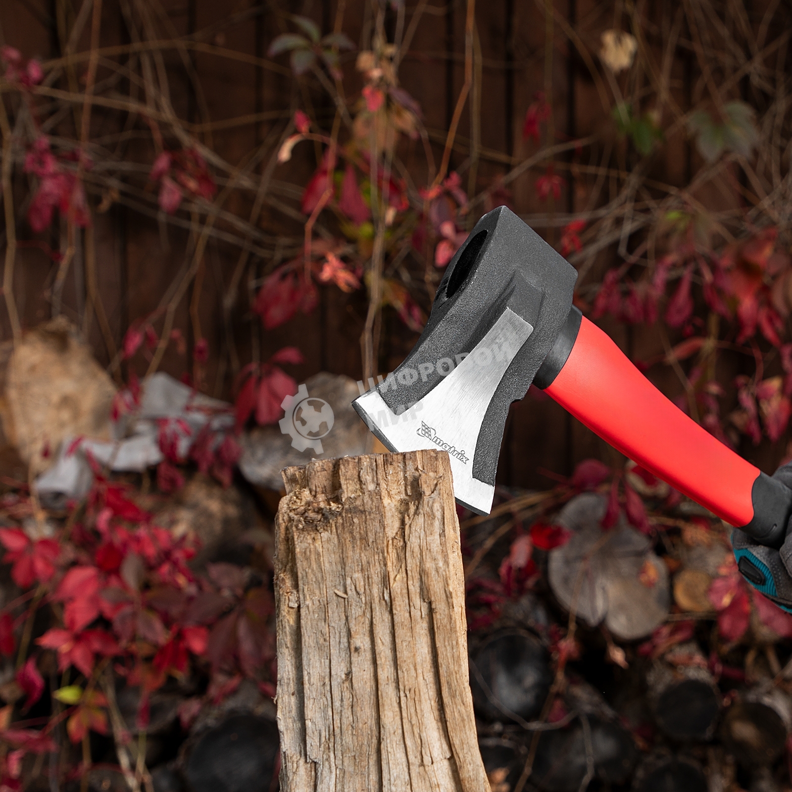 Топор-колун Matrix ''optimal''с клиновид.полотном 1000г,фиберглас.двухкомп.топорище 400мм