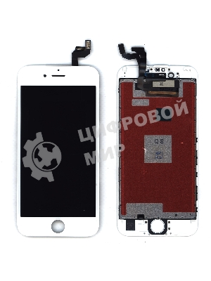 Дисплей Amperin для Apple iPhone 6S в сборе с тачскрином (IPS), белый