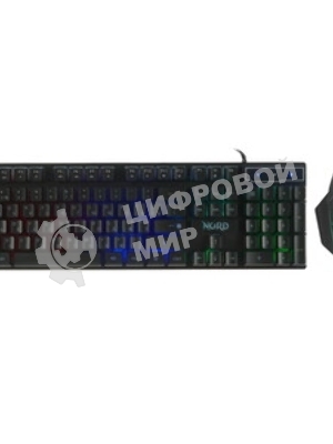 Комплект клавиатура+мышь Defender Nord GS-959 проводной, USB, 2400 DPI, чёрный