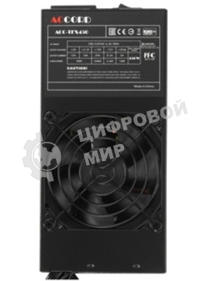 Блок питания Accord, ACC-TFX450, 450Вт, 80мм, черный