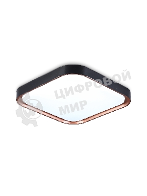 Потолочный светодиодный светильник Ambrella light FZ1265 BK/PGD черный/золото розовое 18W 5000K 250*250*60 (Без ПДУ)