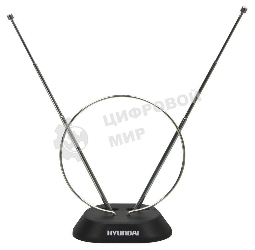 Антенна телевизионная Hyundai H-TAI100 3дБ пассивная черный