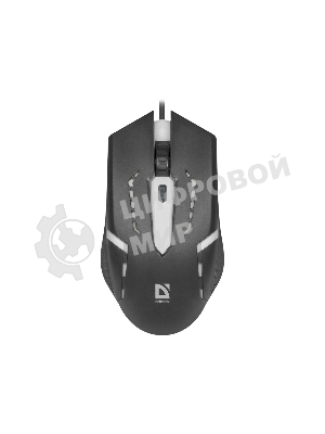 Мышь проводная Defender Hit MB-601 черный, 1200 dpi, USB, кнопки - 4