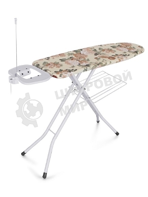 Доска гладильная DOGRULAR КАПИТОЛ белый, чехол с подкладкой из хлопка, подставка под утюг