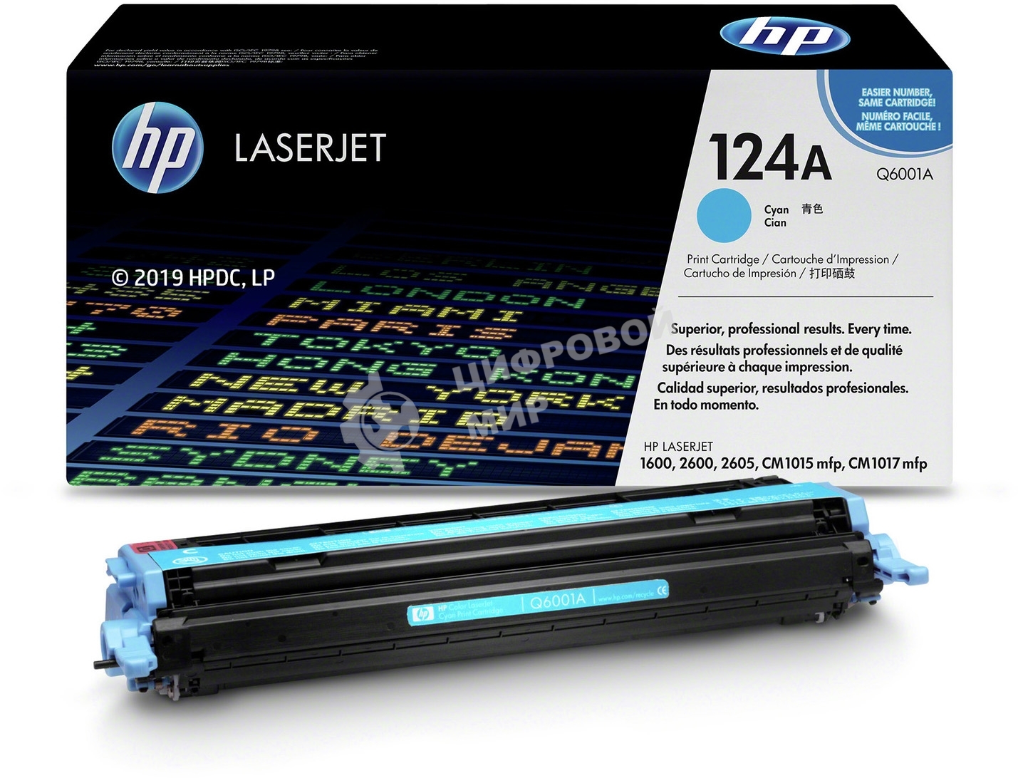 Картридж лазерный HP Q6001A голубой для Color LaserJet 2600 2000 стр.