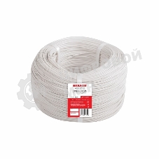 Провод ПГВА Rexant 1х0.75 мм², Cu, белый, бухта 200 м