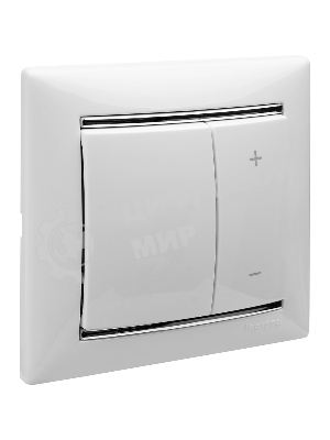 Светорегулятор нажимной 40-600W для л/н и обмоточных т-ров 770074 Legrand Valena Белый