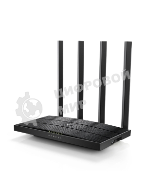 Роутер беспроводной TP-Link Archer C6U AC1200 10/100/1000BASE-TX/4G ready черный
