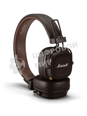 Беспроводные/проводные наушники Marshall Major IV коричневый, накладные, Bluetooth + проводной, беспроводная зарядка, до 80 ч