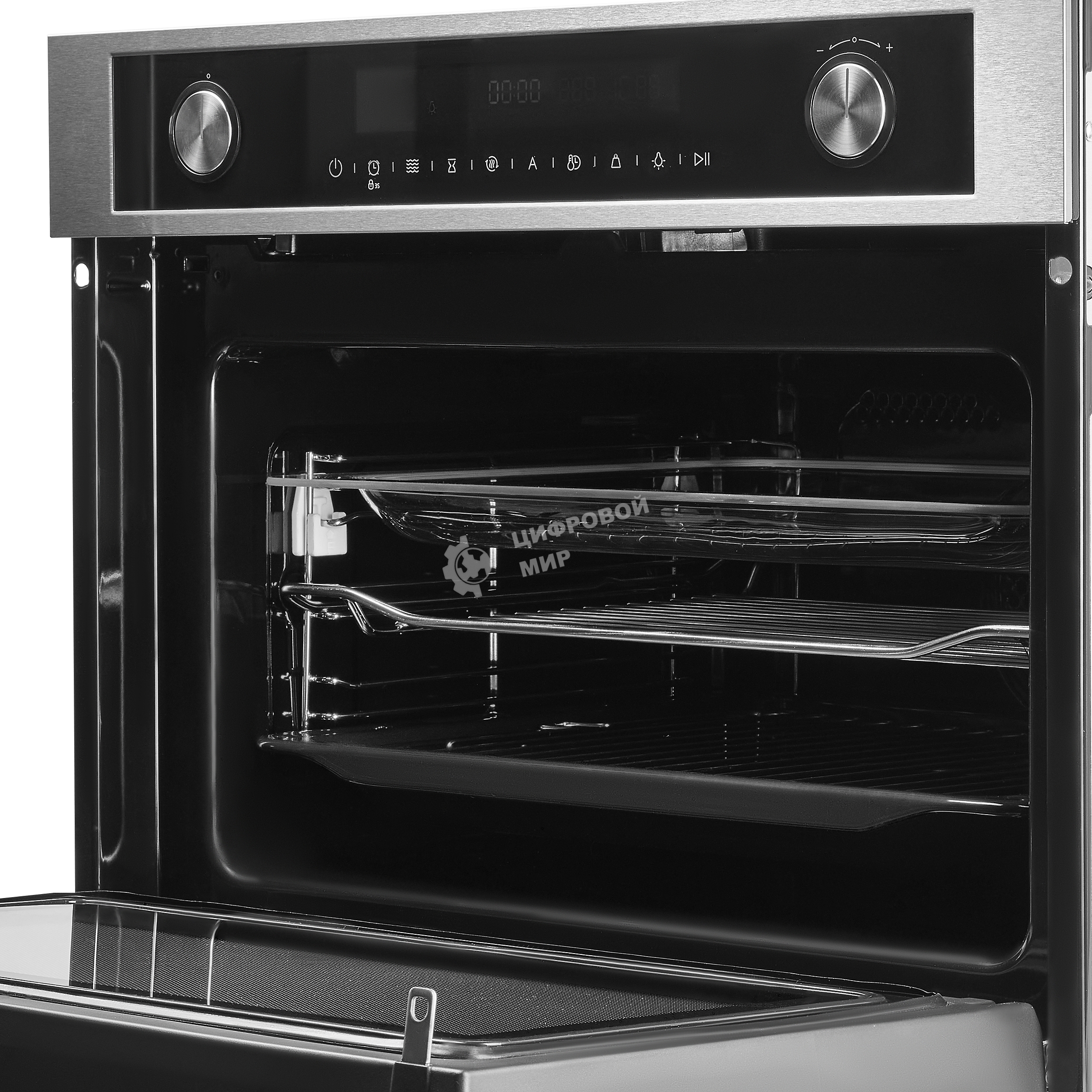 Компактный духовой шкаф с функцией СВЧ Maunfeld MCMO5015MFS