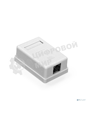 Розетка компьютерная внешняя ExeGate SM1-RJ45-C6 RJ-45 кат.6 UTP Krone/110