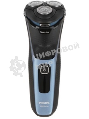 Электробритва Philips S3243/12 черный/голубой