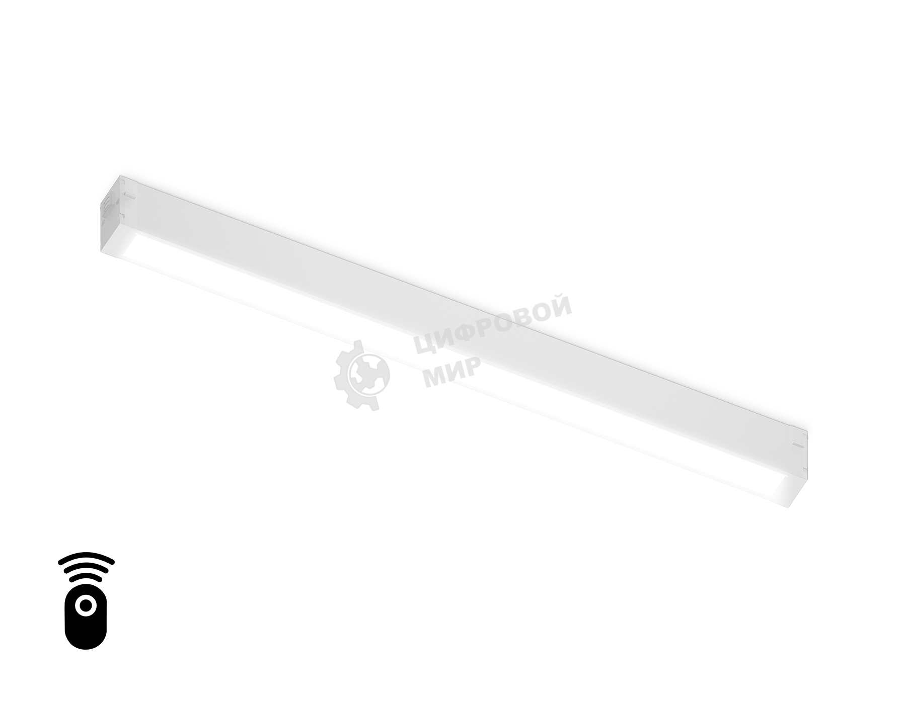 Управляемый светодиодный светильник для шинопровода Magnetic Ambrella light GL1281 WH белый IP20 18W 3000K-6400K 220V 120° 452*25*42 (Без ПДУ)