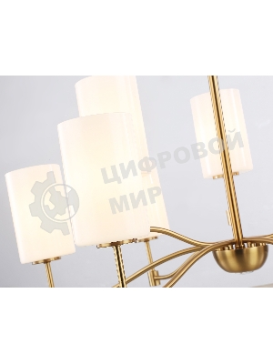 Люстра Ambrella light LH56054/6+3 BS/FR латунь/белый матовый E14*9 max 40W D765*1060