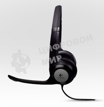 Гарнитура проводная Logitech Headset H390 USB черный