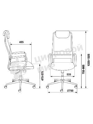 Кресло Бюрократ KB-9N/BLACK TW-01 TW-11 черный, сетка