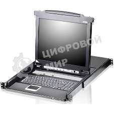 Kvm консоль ATEN SINGLE RAIL 16P PS/2-USB LCDKVMP 17INCH (CL5716MR)
