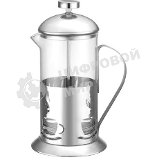 Френч-пресс MALLONY ALITO стеклянный, 350 мл, в корп из нерж стали