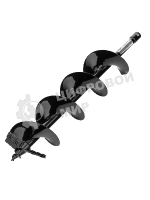 Шнек для грунта Denzel ER-150, диаметр 150 мм, длина 800 мм, соединение 20 мм, съемный нож