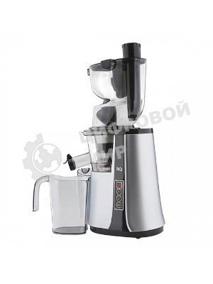 Соковыжималка BQ J2004 чёрный/серебристый, шнековая вертикальная, 200 Вт, 900 мл, электронное, реверс