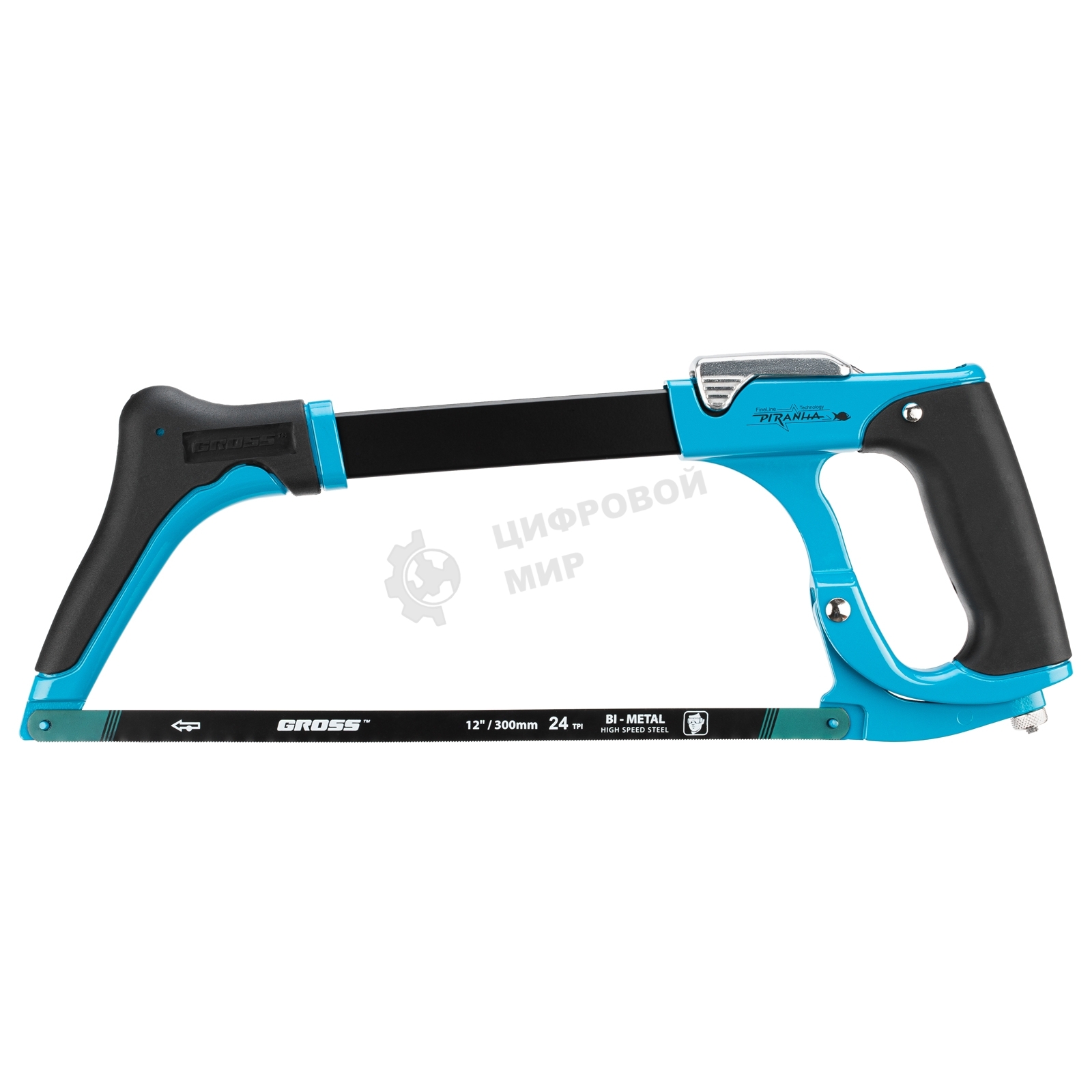 Ножовка Gross 77604 по металлу ''piranha'' 300 мм рычажный механизм натяжения полотна