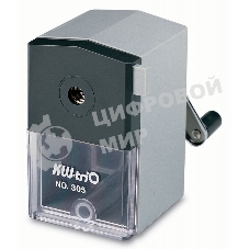 Точилка для карандашей механическая Kw-Trio 305A, 1 отверстие, 8мм пластик, ассорти