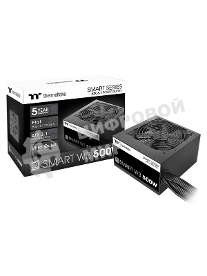 Блок питания Thermaltake Smart RGb 500W (PS-SPW-0500NNFAWE-1), 500Вт, 80 PLUS, 120мм, черный