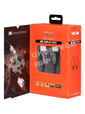 Кабель соединительный VCOM CG634-2M DISPLAY PORT v1.4, 8K@60Hz, 2 м