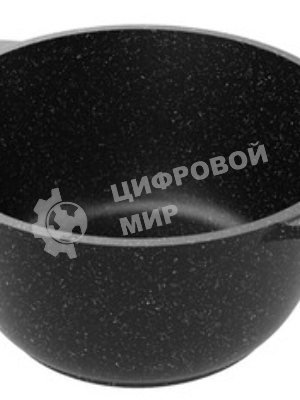 Кастрюля Гранит черный 3 л, АП 43802