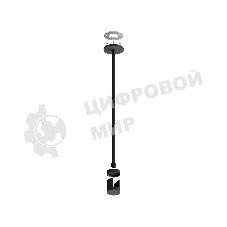 Крепеж накладной A9233 BK черный D20*400mm