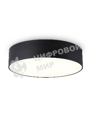 Потолочный светодиодный светильник Ambrella light FV5521 BK черный LED 26W 3000K D220*58 (Без ПДУ)