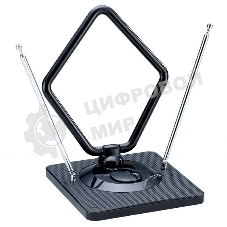 Антенна комнатная DVB-T2 и ДМВ+МВ активная Сигнал SAI-975 усы 1м кабель 3м, с регулятором