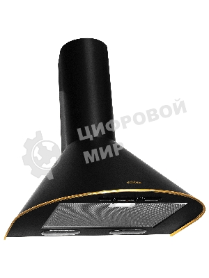 Вытяжка каминная Elikor Эпсилон 60П-430-П3Л черный/золотистый, 60 см, 430 куб. м/ч, 54 дБ