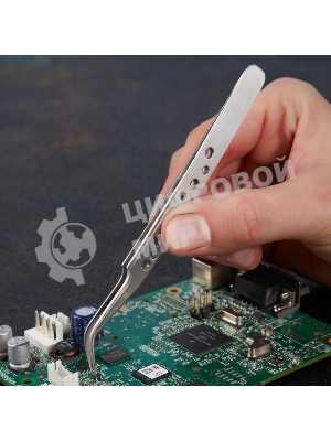 Пинцет изогнутый Rexant узкий 120 мм Airy (блистер)