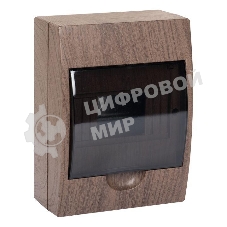 Щит ЩРН-П-6 IP41 темное дерево PROxima EKF pb40-n-6-dark